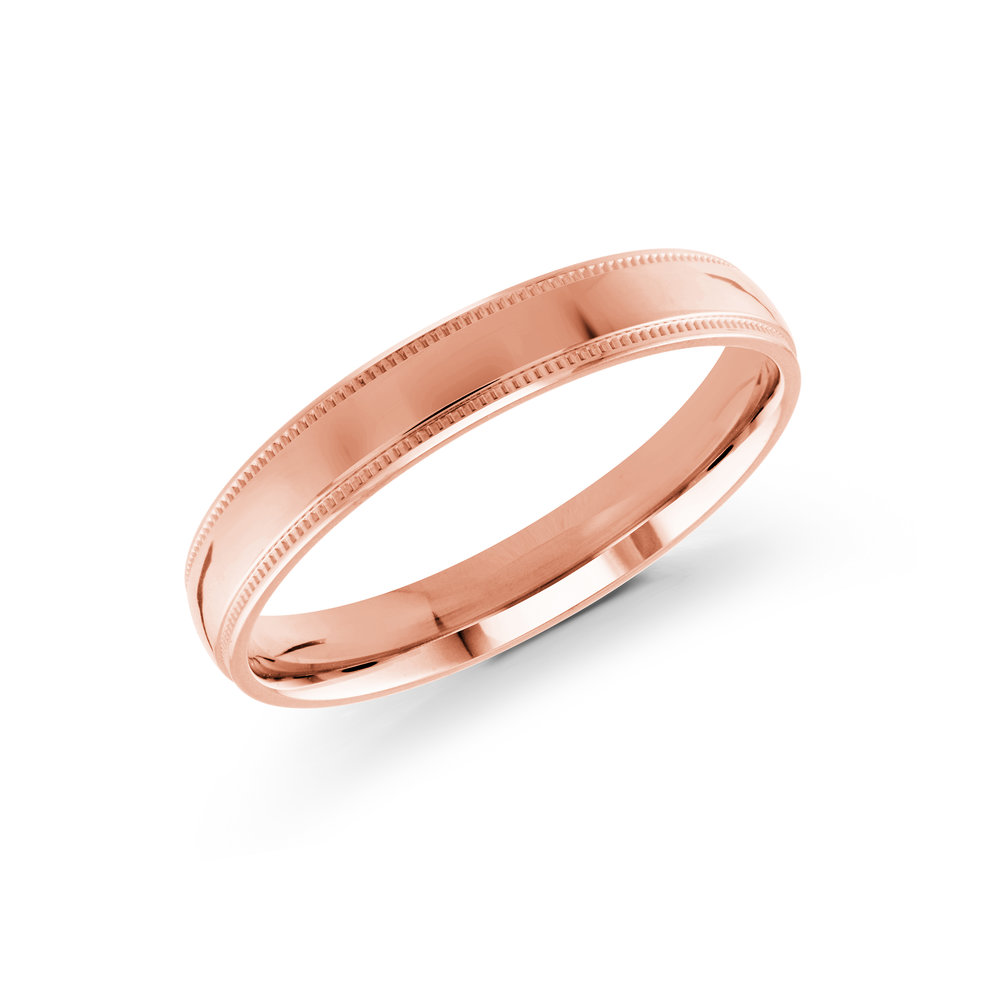 Pink Gold Men's Ring Size 3mm (J-209-03PG)